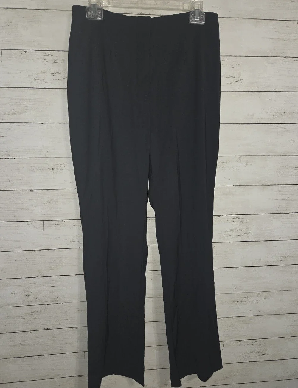 ABERCROMBIE & FITCH Wide-Leg Black Women's Pants Mid Rise Zip Sz 10 Career